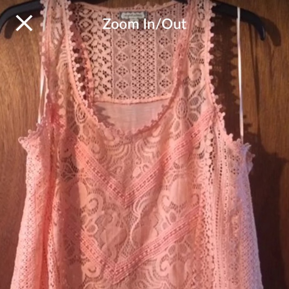 Xl eye shadow flyback lace tank